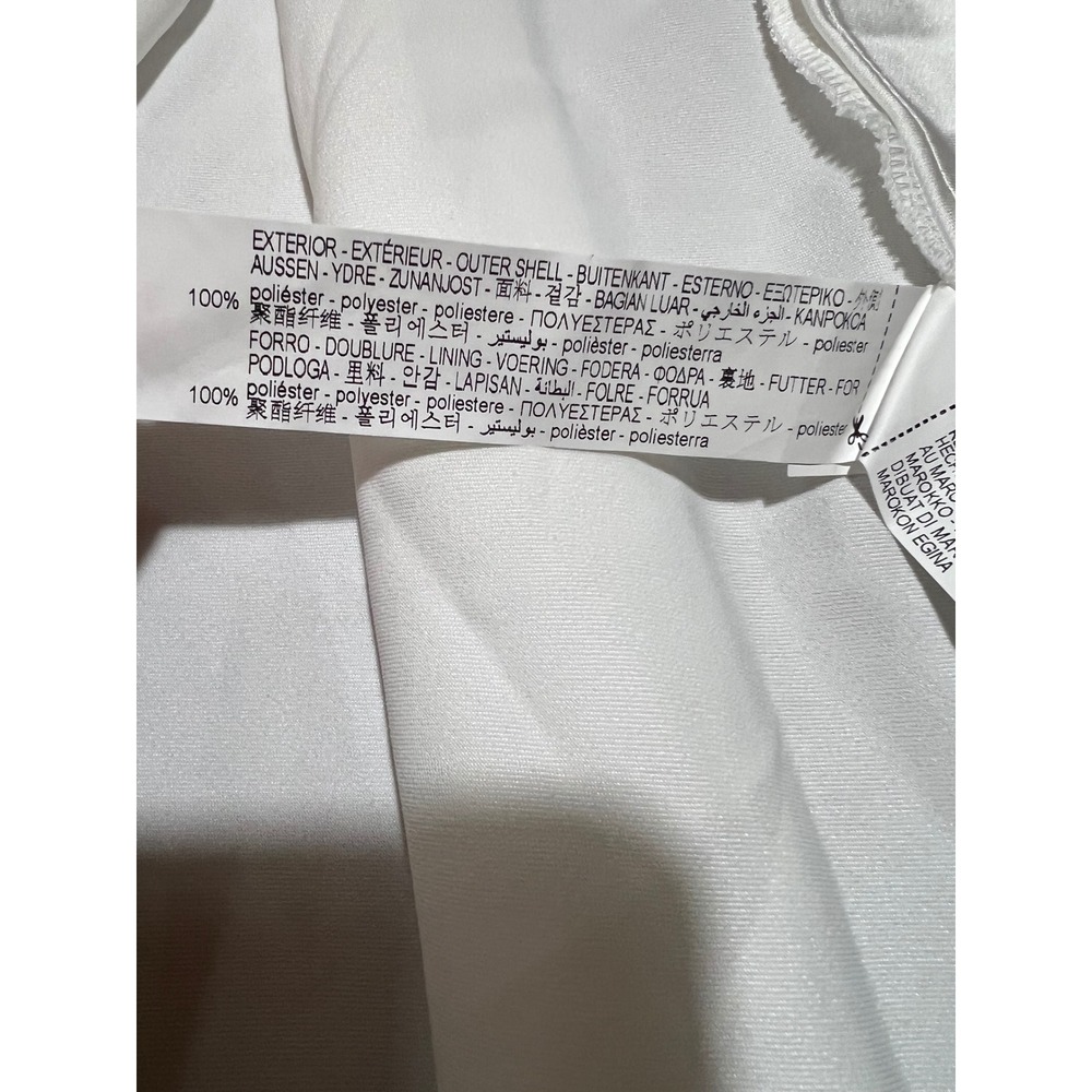 Zara White Satin Corset Maxi Dress Lace Up Back High Slit XS Bridal Old Money - Picture 3 of 11